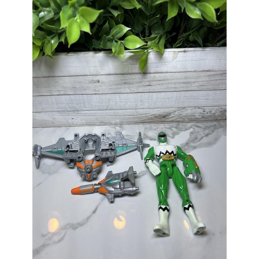 Power Rangers Lost Galaxy Green Armored Ranger Battle Mode 1998 1999 Armor Rare - Picture 1 of 5